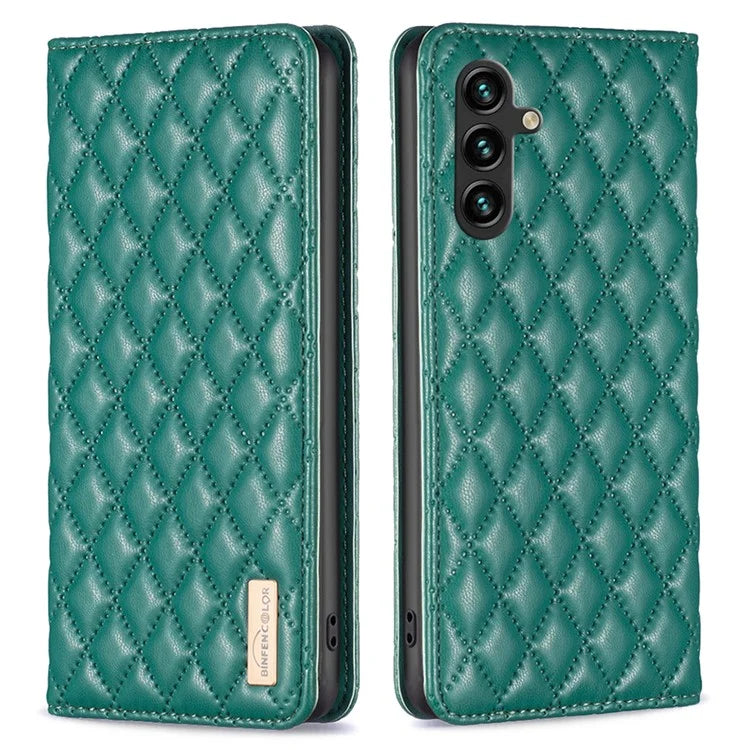BINFEN COLOR BF Style-16 For Samsung Galaxy A35 5G Case Stand Phone Cover with Card Holder