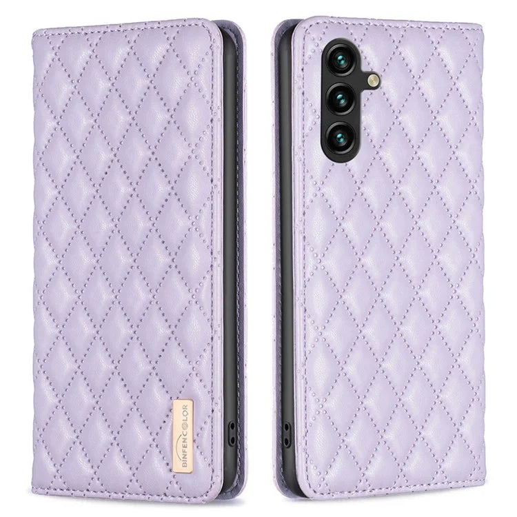 BINFEN COLOR BF Style-16 For Samsung Galaxy A35 5G Case Stand Phone Cover with Card Holder