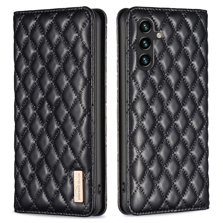 BINFEN COLOR BF Style-16 For Samsung Galaxy A35 5G Case Stand Phone Cover with Card Holder