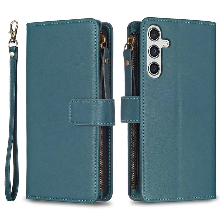 BF Style-19 For Samsung Galaxy A35 5G Case Zipper Pocket Phone Leather Cover