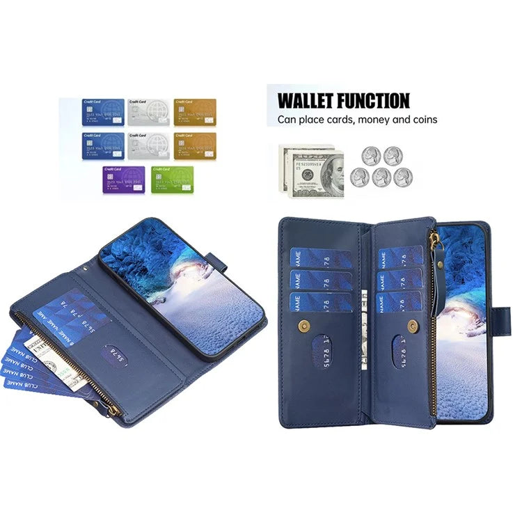 BF Style-19 For Samsung Galaxy A35 5G Case Zipper Pocket Phone Leather Cover