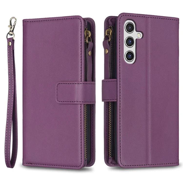BF Style-19 For Samsung Galaxy A35 5G Case Zipper Pocket Phone Leather Cover