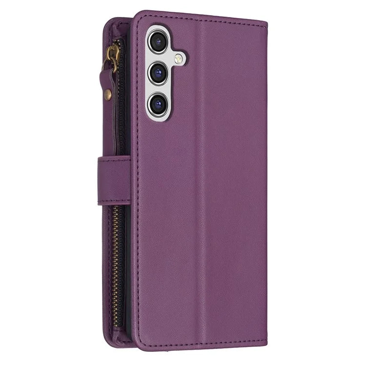 BF Style-19 For Samsung Galaxy A35 5G Case Zipper Pocket Phone Leather Cover