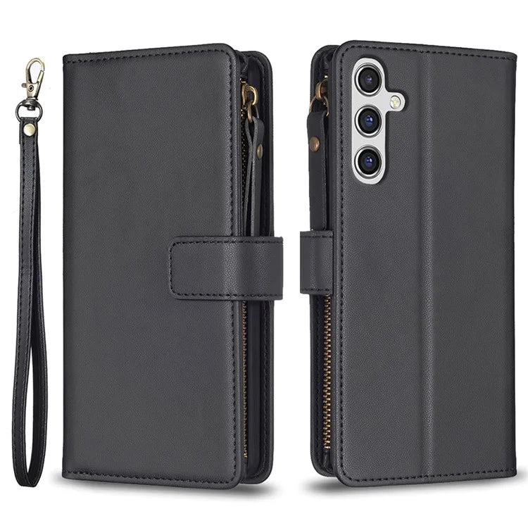 BF Style-19 For Samsung Galaxy A35 5G Case Zipper Pocket Phone Leather Cover