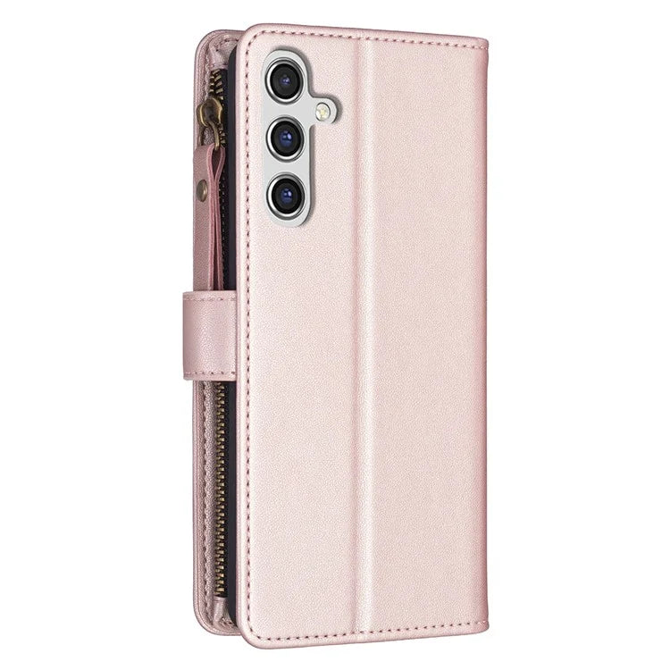 BF Style-19 For Samsung Galaxy A35 5G Case Zipper Pocket Phone Leather Cover