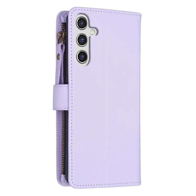 BF Style-19 For Samsung Galaxy A35 5G Case Zipper Pocket Phone Leather Cover