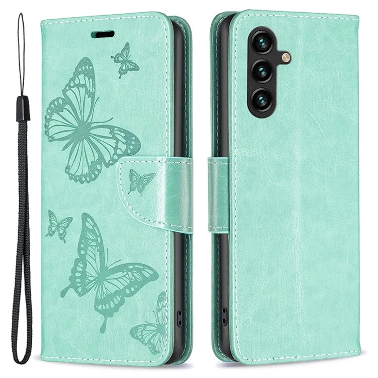 For Samsung Galaxy A35 5G Case Butterfly Imprinted Leather Cover with Stand Wallet