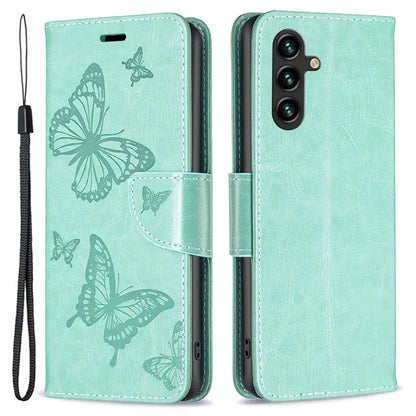 For Samsung Galaxy A35 5G Case Butterfly Imprinted Leather Cover with Stand Wallet