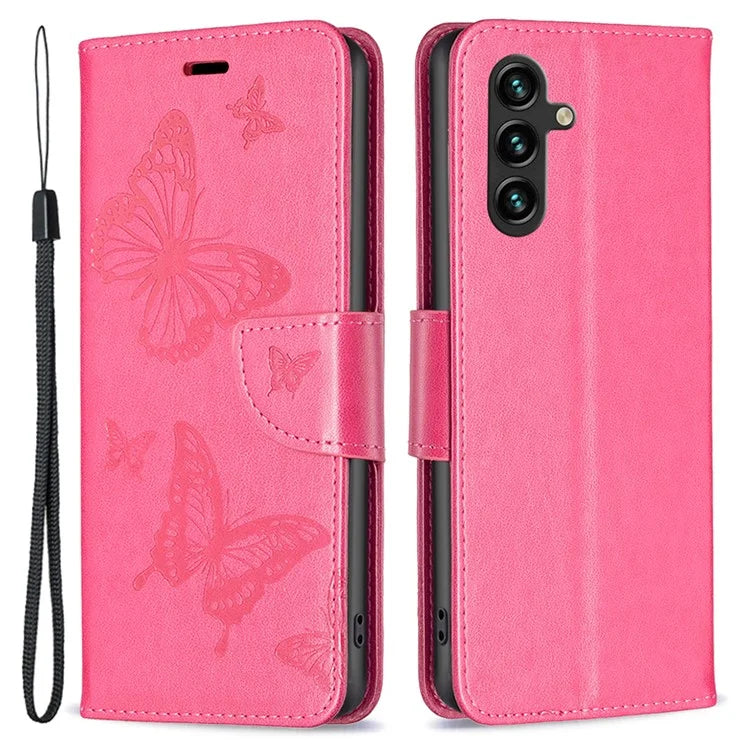 For Samsung Galaxy A35 5G Case Butterfly Imprinted Leather Cover with Stand Wallet