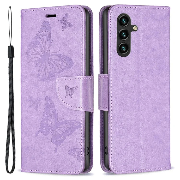 For Samsung Galaxy A35 5G Case Butterfly Imprinted Leather Cover with Stand Wallet