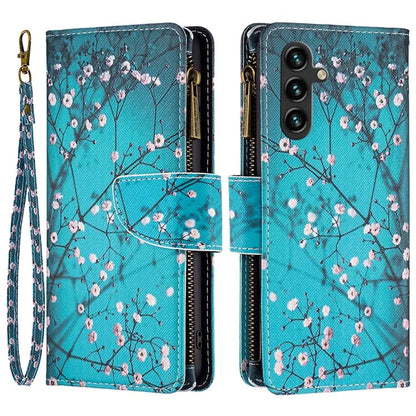 BF03 For Samsung Galaxy A35 5G Leather Case Zipper Wallet Phone Stand Cover