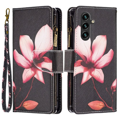 BF03 For Samsung Galaxy A35 5G Leather Case Zipper Wallet Phone Stand Cover