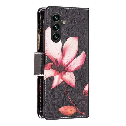 BF03 For Samsung Galaxy A35 5G Leather Case Zipper Wallet Phone Stand Cover