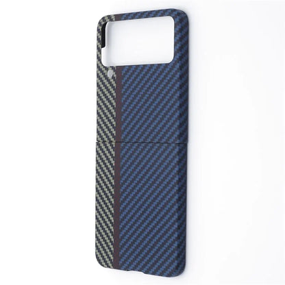 For Samsung Galaxy Z Flip4 5G Case 3-Color Design Shockproof Cover Aramid Fiber Phone Case