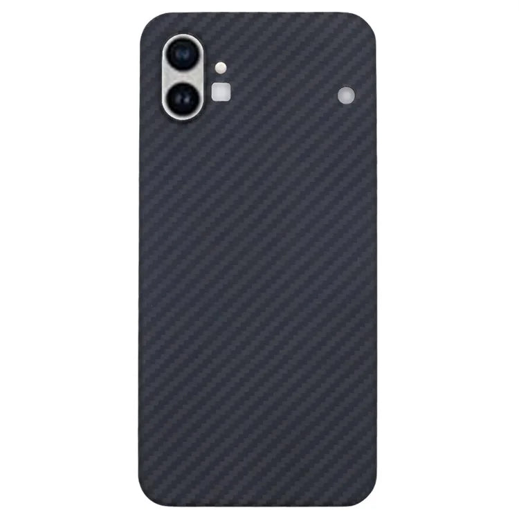For Nothing phone (1) 5G Black Case Shockproof Precise Cutouts Aramid Fiber 1500D Coarse Texture Phone Cover