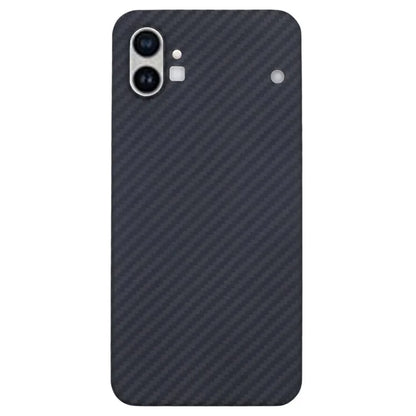 For Nothing phone (1) 5G Black Case Shockproof Precise Cutouts Aramid Fiber 1500D Coarse Texture Phone Cover