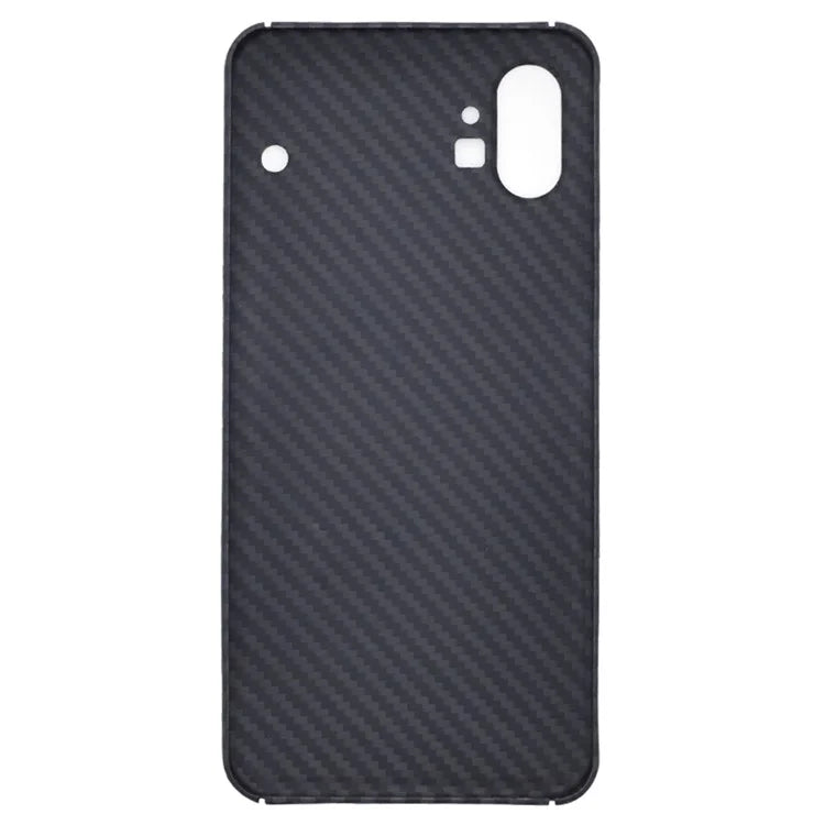 For Nothing phone (1) 5G Black Case Shockproof Precise Cutouts Aramid Fiber 1500D Coarse Texture Phone Cover