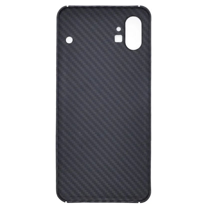 For Nothing phone (1) 5G Black Case Shockproof Precise Cutouts Aramid Fiber 1500D Coarse Texture Phone Cover