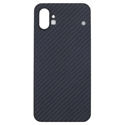 For Nothing phone (1) 5G Black Case Shockproof Precise Cutouts Aramid Fiber 1500D Coarse Texture Phone Cover