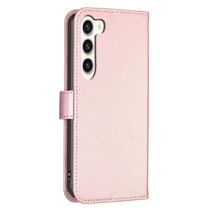 For Samsung Galaxy S24+ Leather Wallet Case Clover Pattern Magnetic Closure Phone Cover