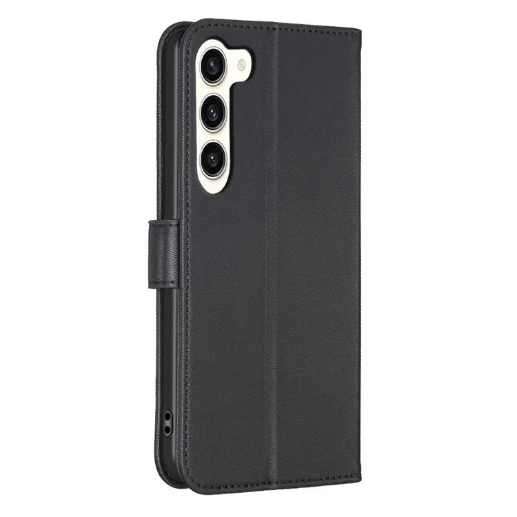 For Samsung Galaxy S24+ Leather Wallet Case Clover Pattern Magnetic Closure Phone Cover