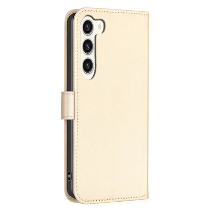 For Samsung Galaxy S24+ Leather Wallet Case Clover Pattern Magnetic Closure Phone Cover