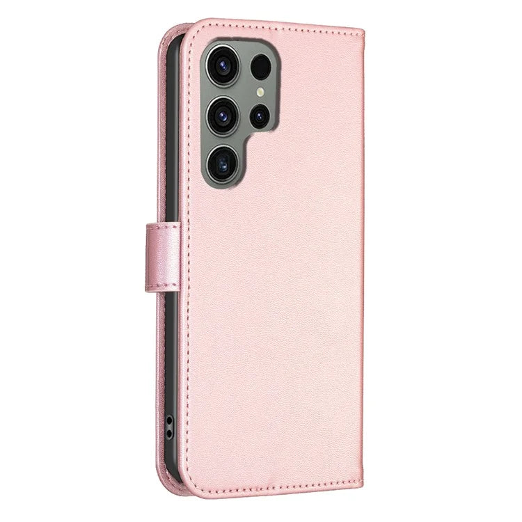 For Samsung Galaxy S23 Ultra Wallet Case Clover Pattern Flip PU Leather Phone Cover