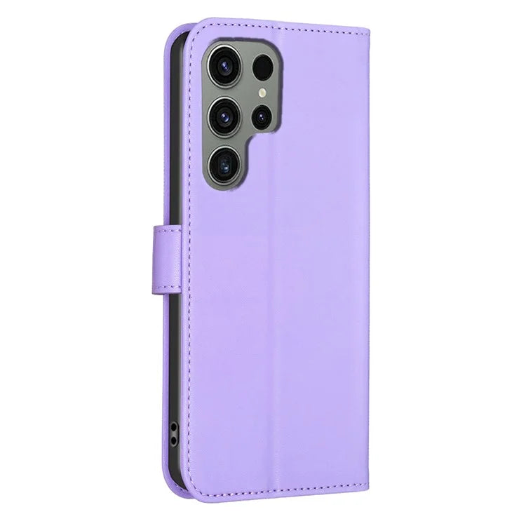 For Samsung Galaxy S23 Ultra Wallet Case Clover Pattern Flip PU Leather Phone Cover