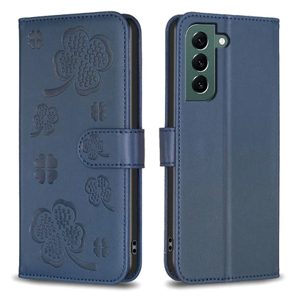 For Samsung Galaxy S23 FE Case Clover Pattern Leather Wallet Flip Phone Cover
