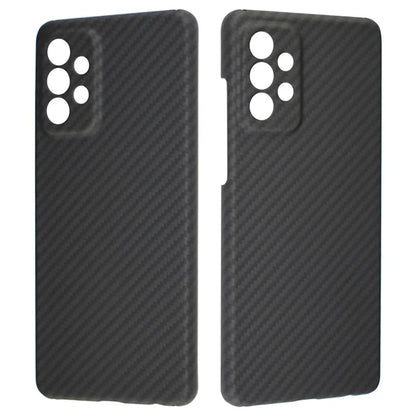 For Samsung Galaxy A52 4G / A52s 5G / A52 5G Case Black 1500D Coarse Texture Aramid Fiber Shell (Precise Cutout)