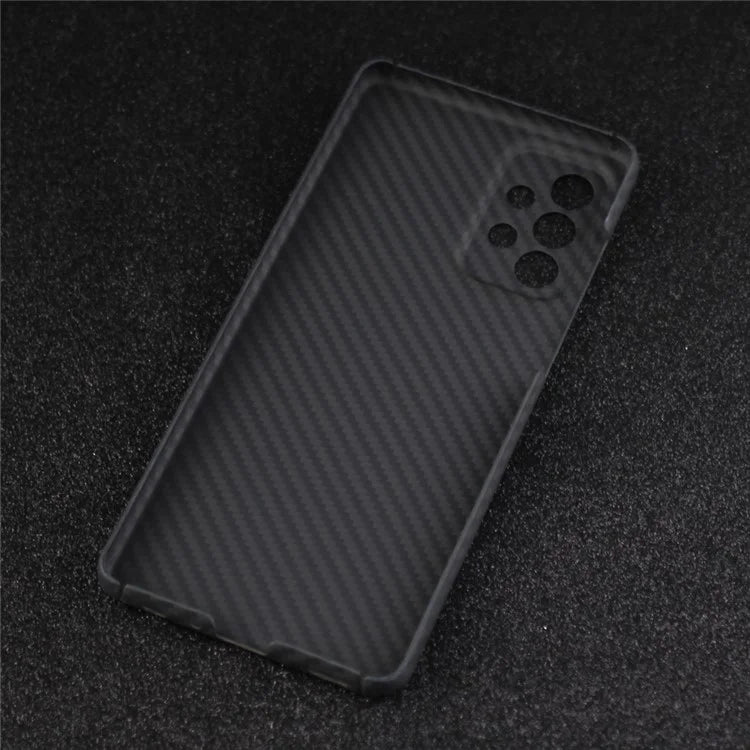 For Samsung Galaxy A52 4G / A52s 5G / A52 5G Case Black 1500D Coarse Texture Aramid Fiber Shell (Precise Cutout)