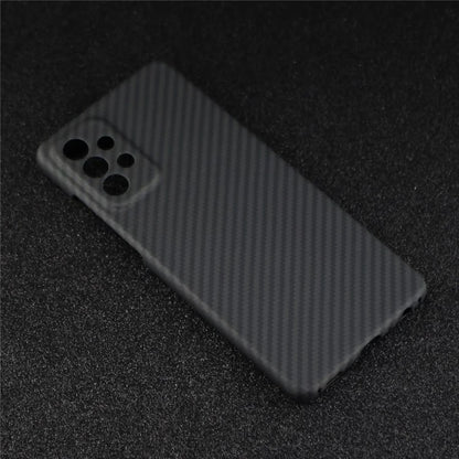 For Samsung Galaxy A52 4G / A52s 5G / A52 5G Case Black 1500D Coarse Texture Aramid Fiber Shell (Precise Cutout)