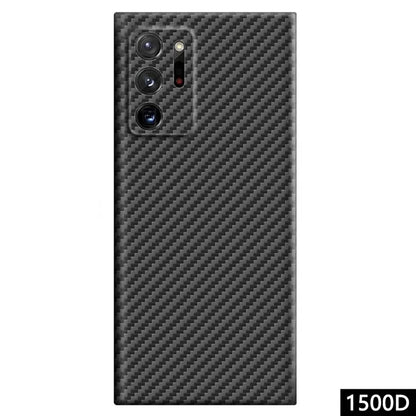 For Samsung Galaxy Note20 Ultra 5G / Note20 Ultra Case Black Aramid Fiber 1500D Coarse Texture Phone Cover