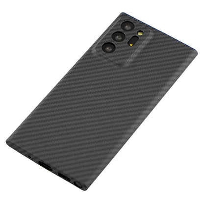 For Samsung Galaxy Note20 Ultra 5G / Note20 Ultra Case Black Aramid Fiber 1500D Coarse Texture Phone Cover