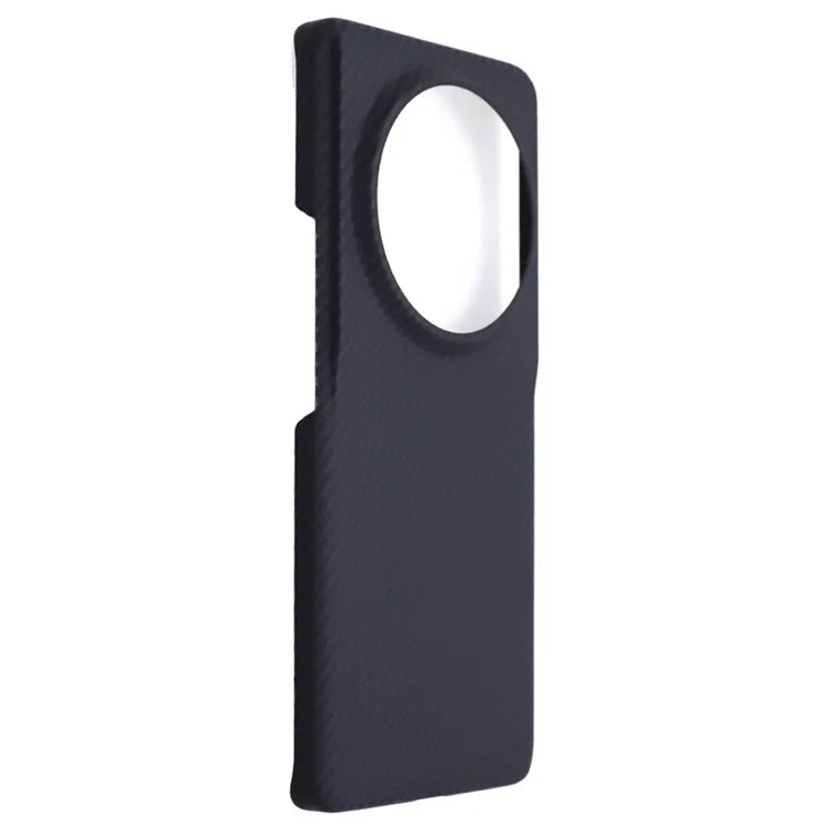 For Xiaomi 13 Ultra Slim Case 600D Fine Textured Aramid Fiber Big Lens Cutouts Black Phone Cover
