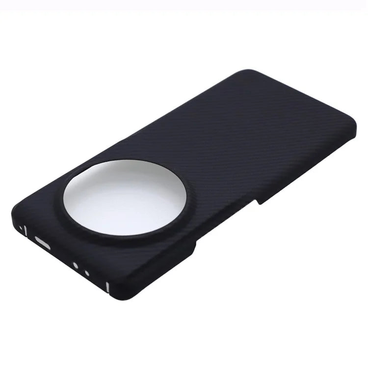 For Xiaomi 13 Ultra Slim Case 600D Fine Textured Aramid Fiber Big Lens Cutouts Black Phone Cover