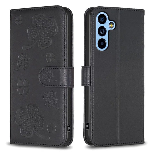 For Samsung Galaxy A14 5G / A14 4G Case Clover Pattern PU Leather Cell Phone Wallet Cover