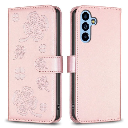 For Samsung Galaxy A14 5G / A14 4G Case Clover Pattern PU Leather Cell Phone Wallet Cover