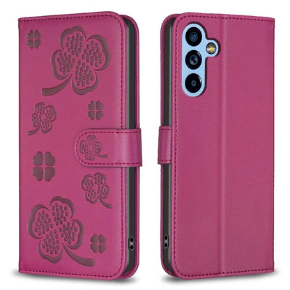 For Samsung Galaxy A14 5G / A14 4G Case Clover Pattern PU Leather Cell Phone Wallet Cover