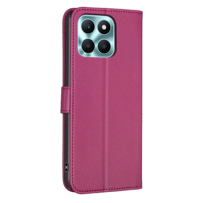 For Honor X6a 4G Cell Phone Case Clover Pattern PU Leather Stand Cover