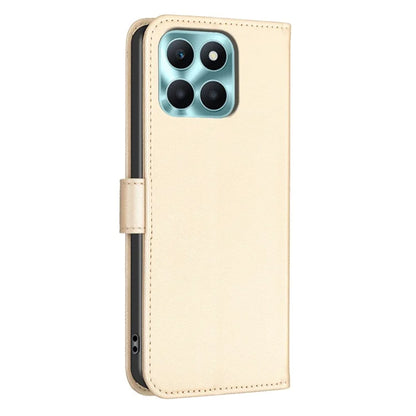 For Honor X6a 4G Cell Phone Case Clover Pattern PU Leather Stand Cover