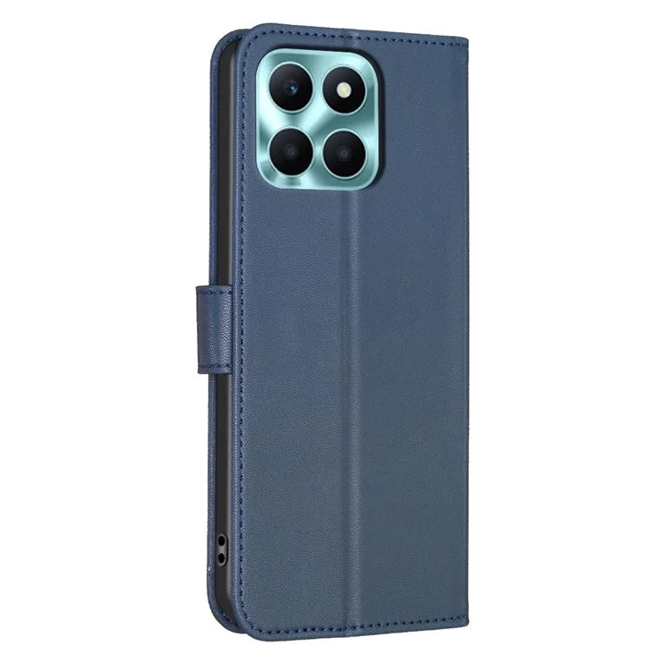 For Honor X6a 4G Cell Phone Case Clover Pattern PU Leather Stand Cover