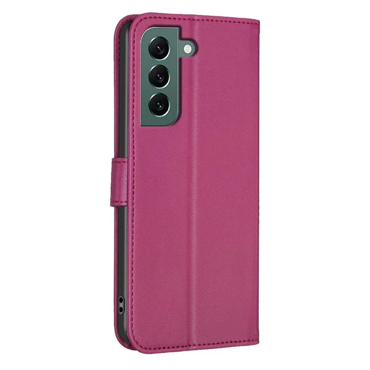 For Samsung Galaxy S21 FE 5G Case Leather Clover Imprinted Flip Stand Phone Protector