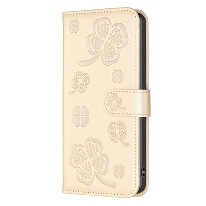 For Samsung Galaxy A05s 4G Magnetic Case Clover Pattern Wallet Flip Phone Cover