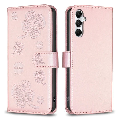 For Samsung Galaxy A05s 4G Magnetic Case Clover Pattern Wallet Flip Phone Cover