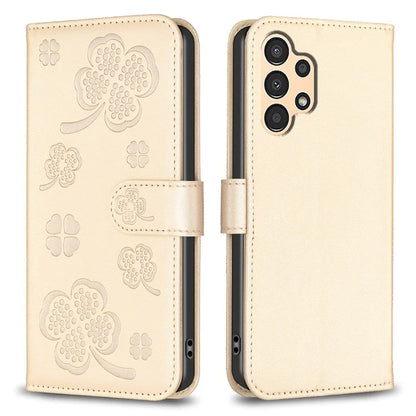 For Samsung Galaxy A53 5G Case Clover Pattern PU Leather+TPU Phone Cover with Magnetic Clasp