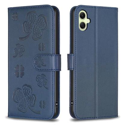 For Samsung Galaxy A05 4G Magnetic Case Clover PU Leather+TPU Protective Cover