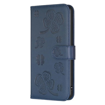 For Samsung Galaxy A05 4G Magnetic Case Clover PU Leather+TPU Protective Cover
