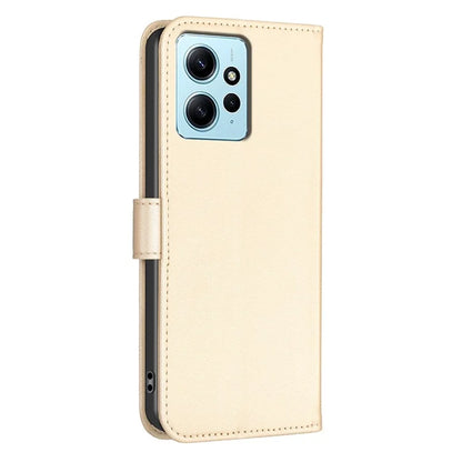 For Xiaomi Redmi Note 12 4G Case PU Leather Clover Imprinted Card Holder Phone Cover