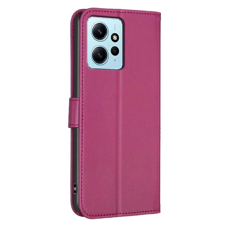 For Xiaomi Redmi Note 12 4G Case PU Leather Clover Imprinted Card Holder Phone Cover